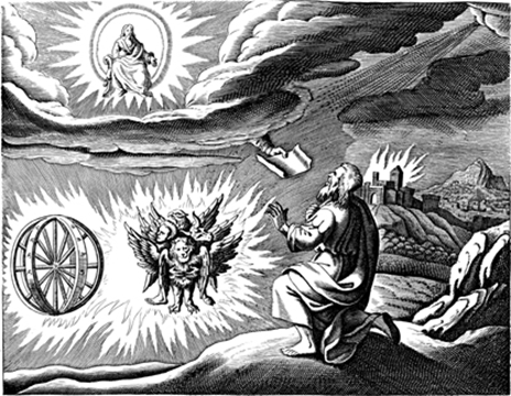 Ezekiel's Vision of God, by Matthaeus (Matthäus) Merian (1593-1650), - Public Domain