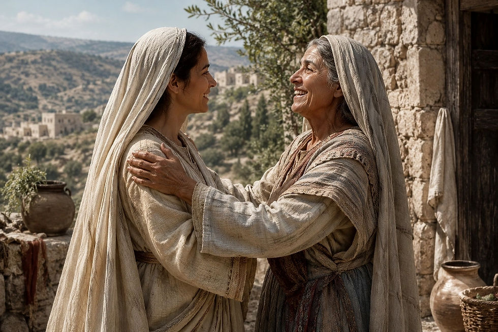 Mary and Elizabeth's visitation scene.