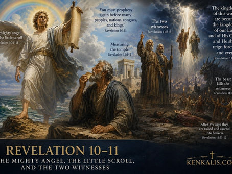 The mighty angel and the two witnesses