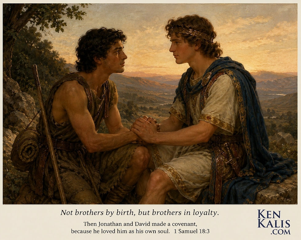 Not brothers by birth but in love.