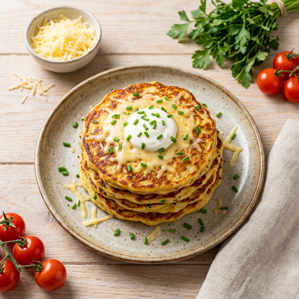 Savory Cheese Pancakes