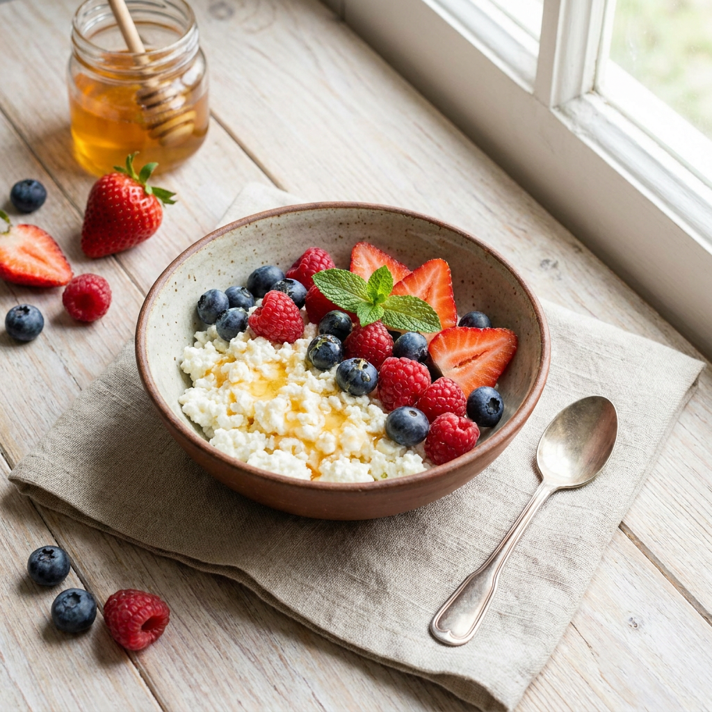 Cottage Cheese with Berries