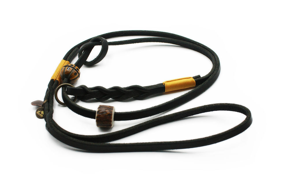 Moxonleine 1,30 m schwarz (8mm)