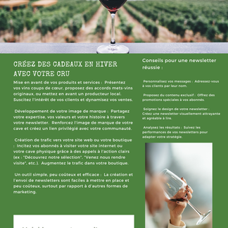 recto d'une newsletter moderne