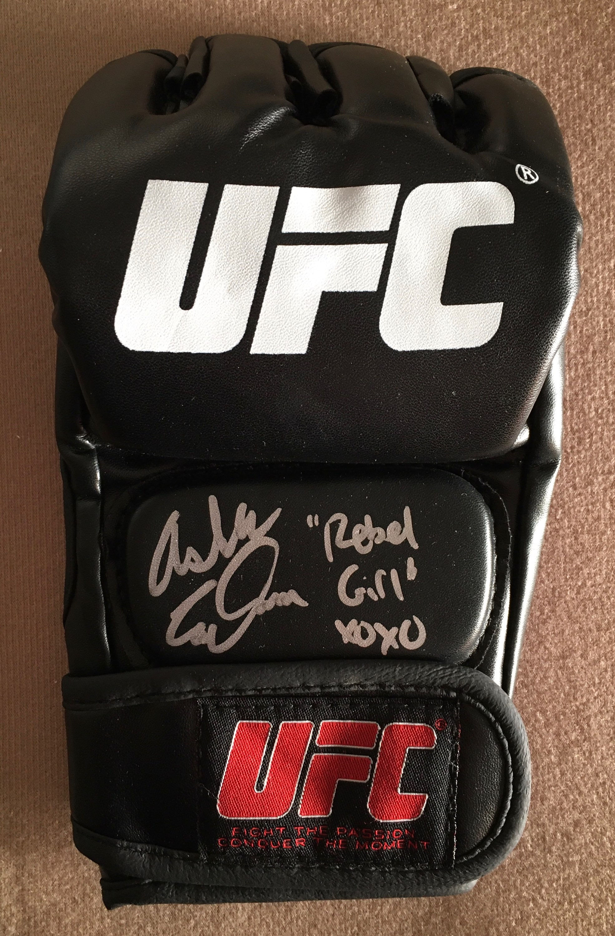Ashlee Evans-Smith Signed UFC Glove with Beckett COA.