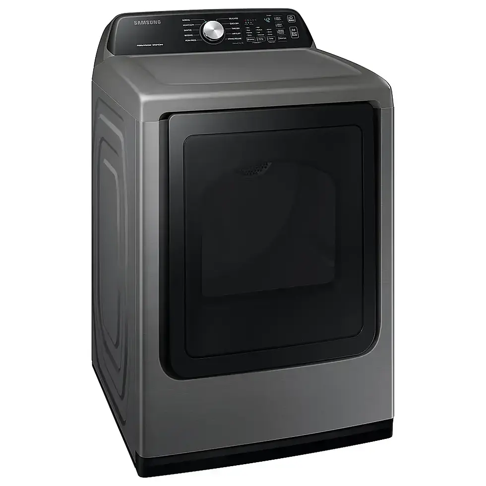 Thumbnail: Samsung - 7.4 cu. ft. Electric Dryer with Sensor Dry in Platinum