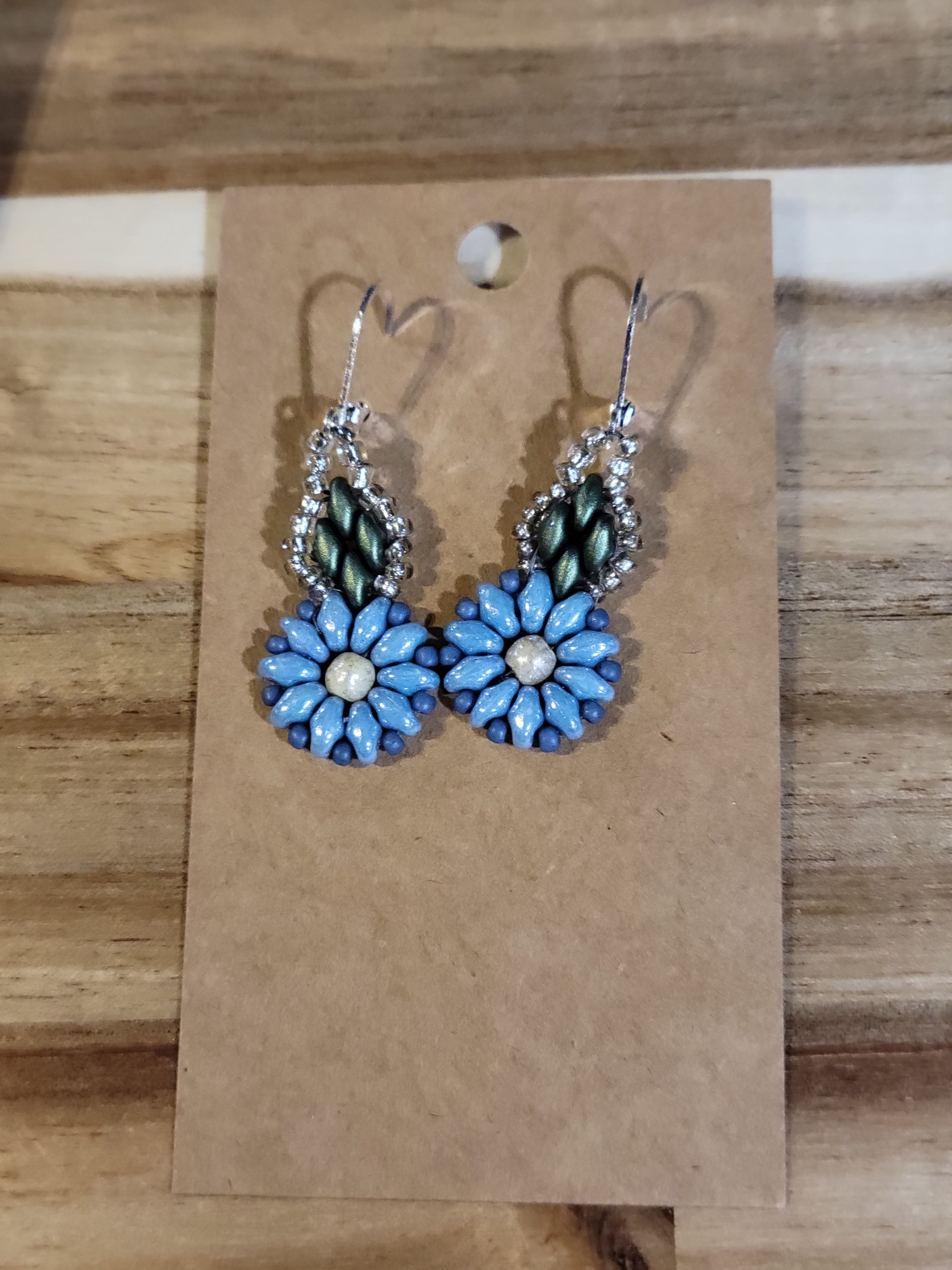 Beaded Flower Earrings