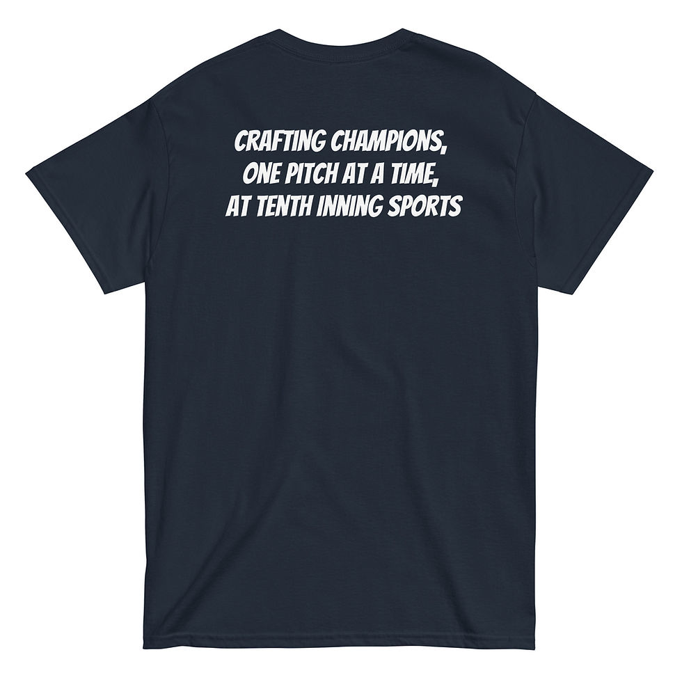 Thumbnail: T-Shirt: Crafting Champions, one pitch at a time, at Tenth Inning Sports
