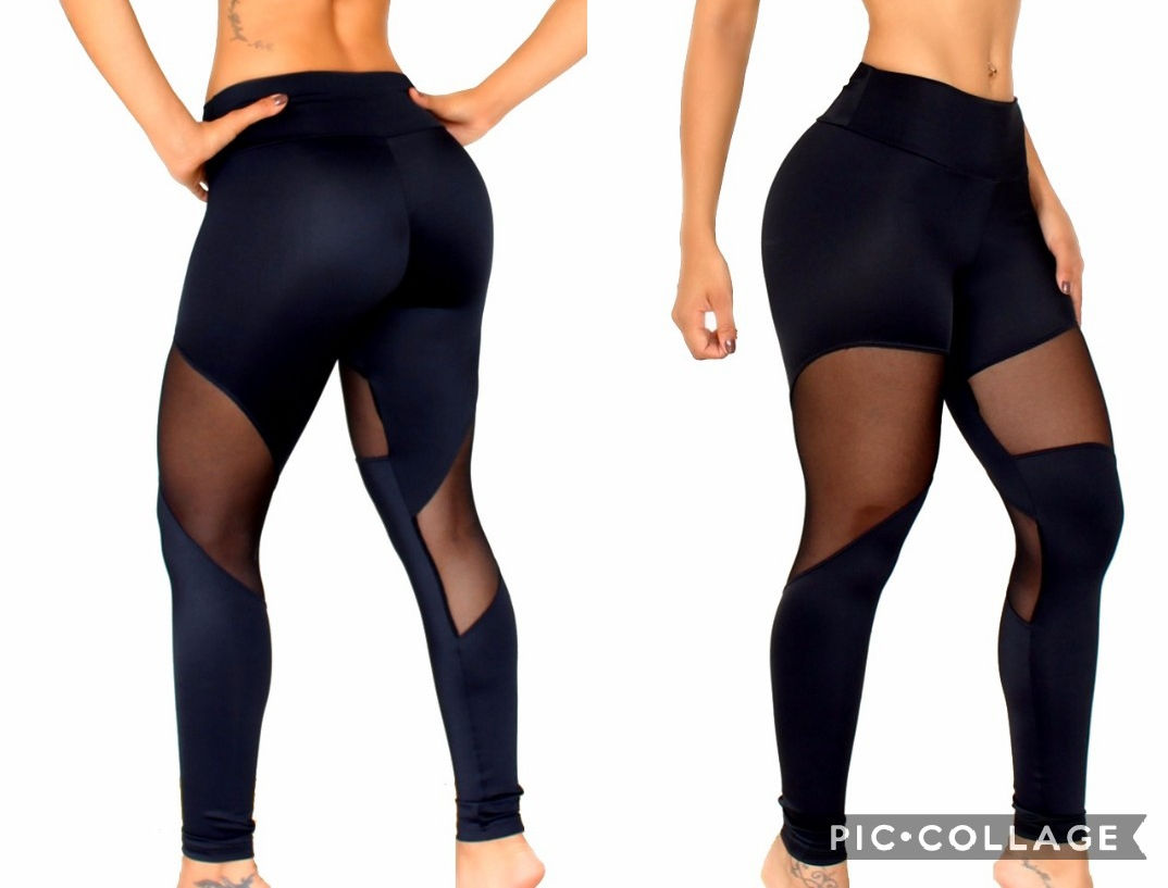 Leggins Nylon Power con Malla