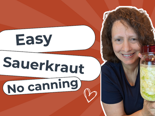 Sauerkraut recipe no canning needed