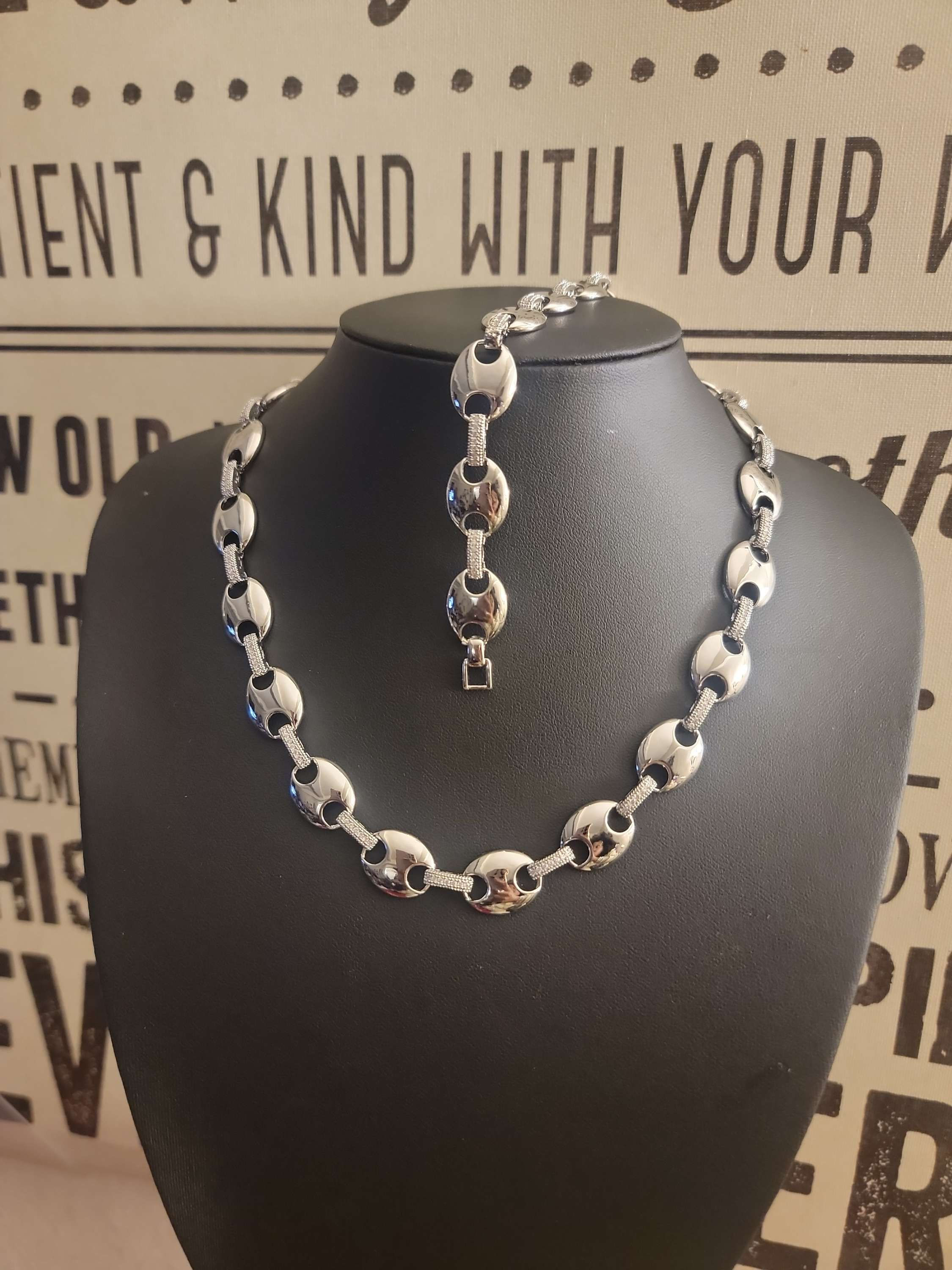 Big Glam set in silver