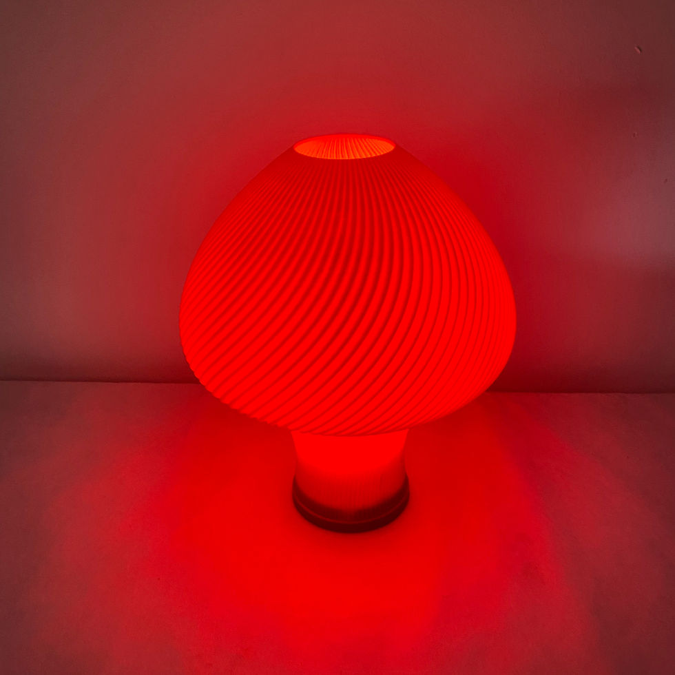 Miniatura: Lámpara de mesa Fungi twist color rojo