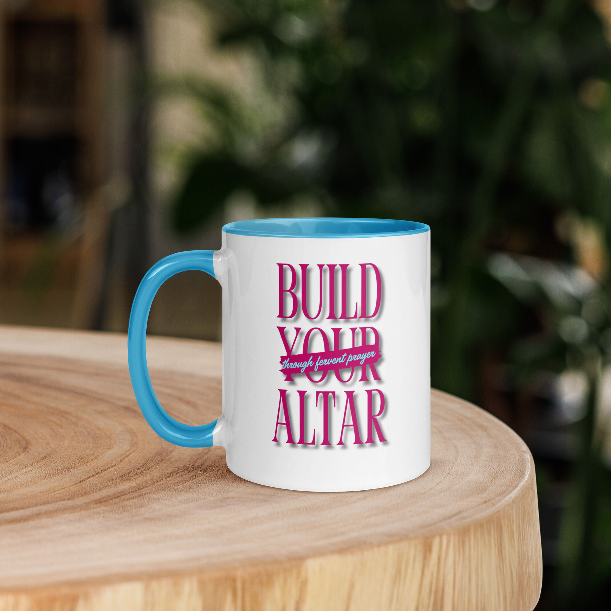 Build Your Altar Mug with Color Inside 'Pink Inspo'