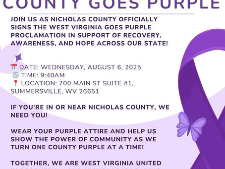 NICHOLAS COUNTY GOES PURPLE 💜