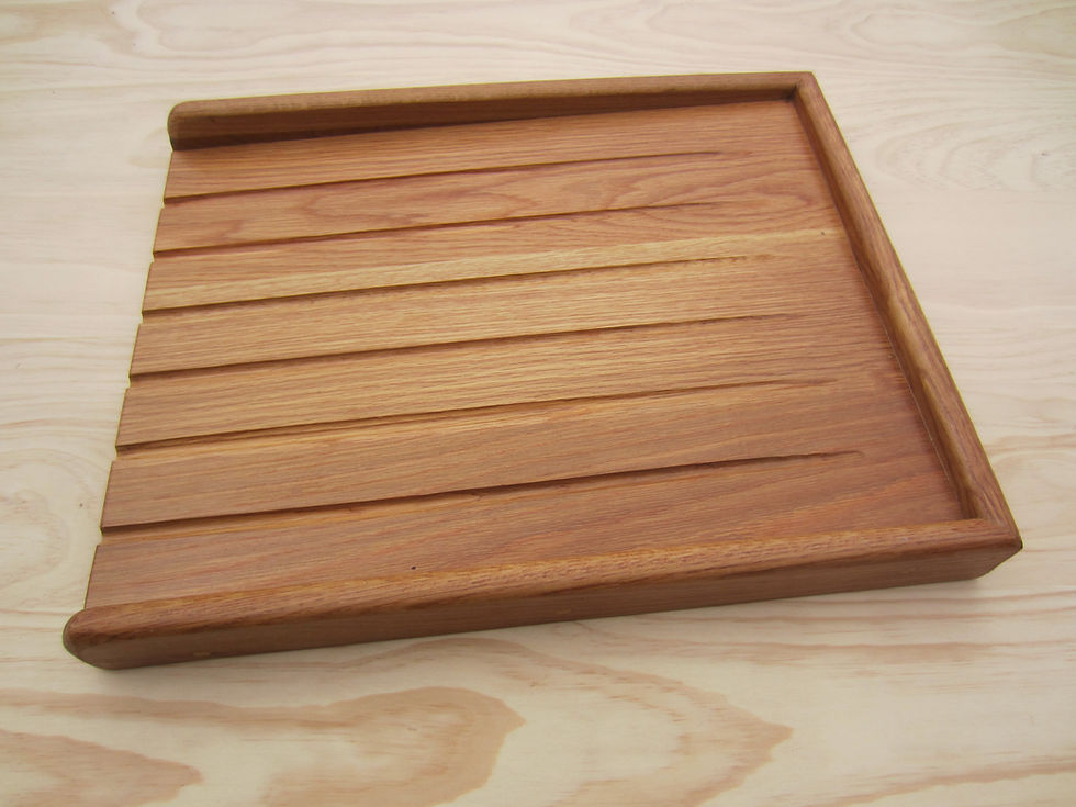 Thumbnail: Sloping Oak draining       board