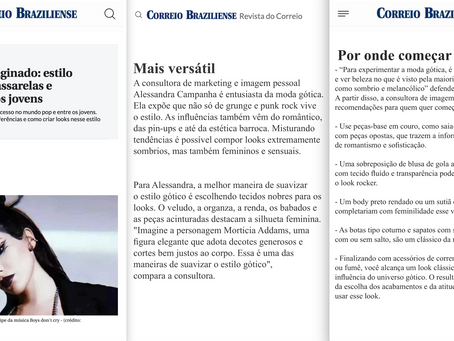 Em entrevista para a Revista do Correio, Alessandra ensina como suavizar a moda gótica