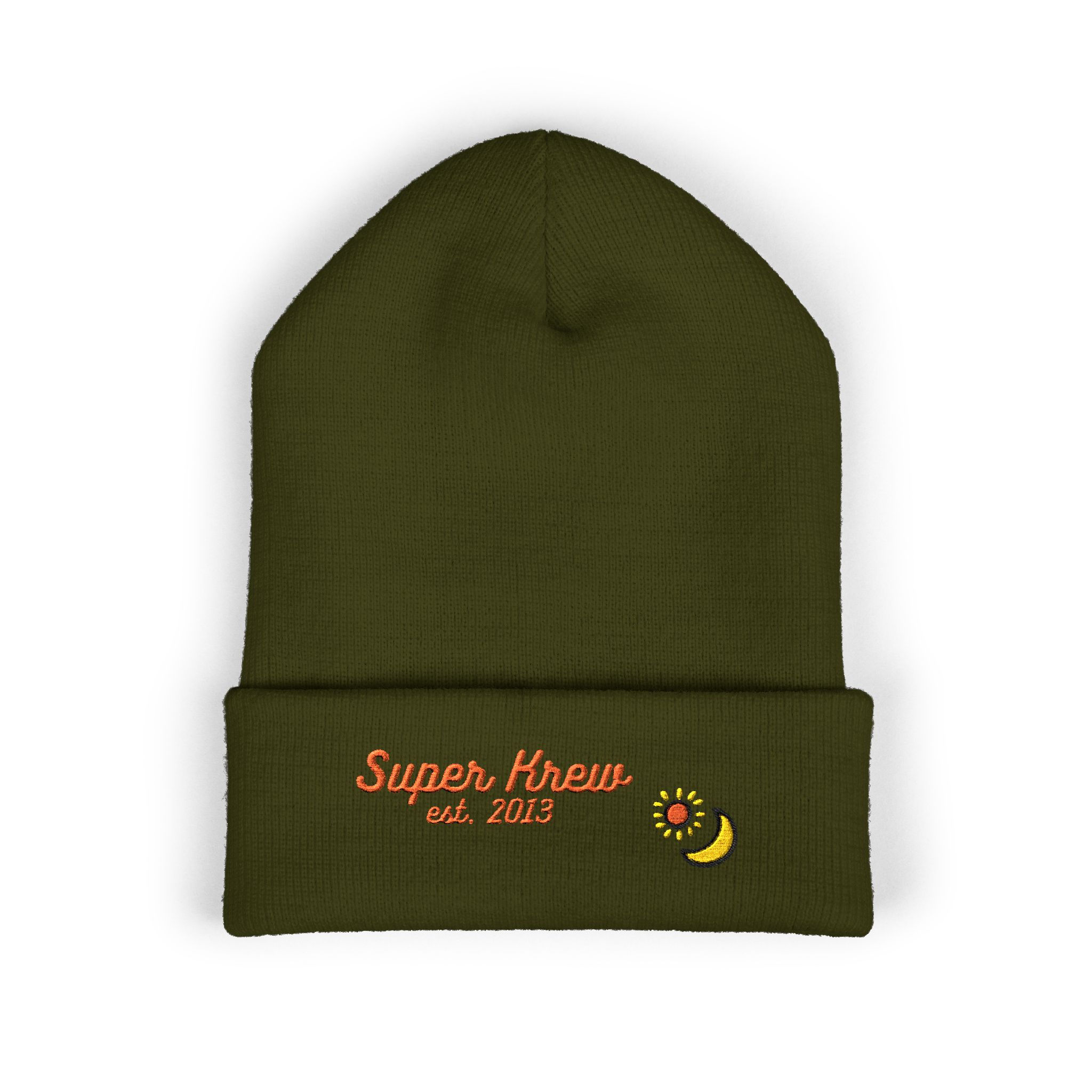 Super Krew Sun & Moon Classic Cuffed Beanie (Embroidered)