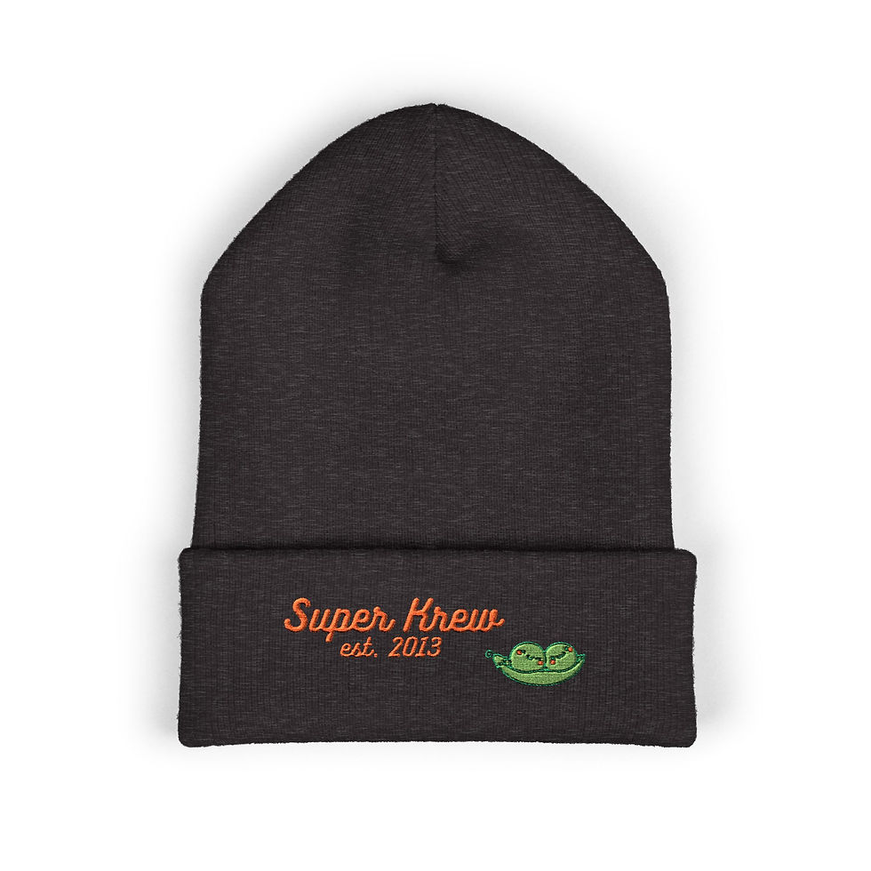 Thumbnail: Super Krew Two Peas in a Pod Classic Cuffed Beanie (Embroidered)