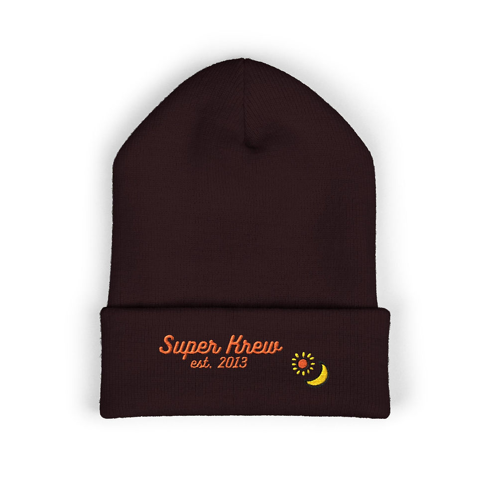 Thumbnail: Super Krew Sun & Moon Classic Cuffed Beanie (Embroidered)