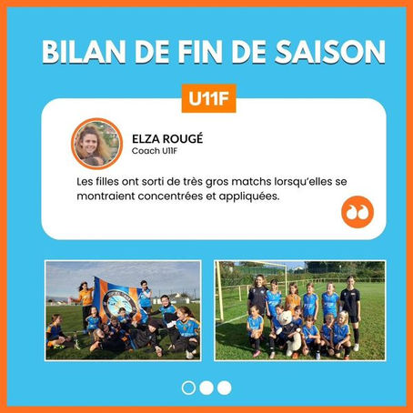 [U11F] Bilan de fin de saison 2023-2024