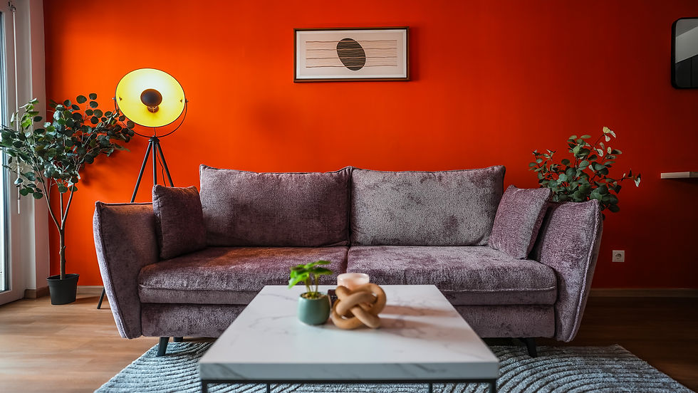 Wohnzimmer - Leo's orange oase