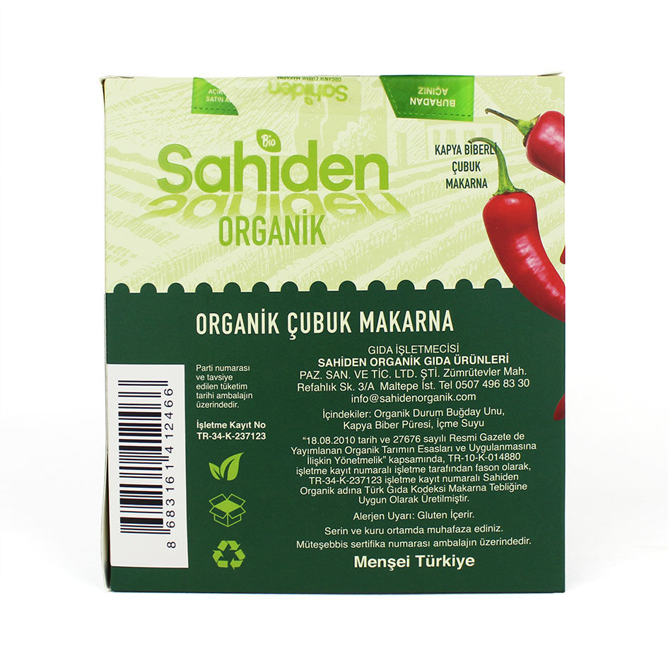 Küçük resim: organik çubuk makarna