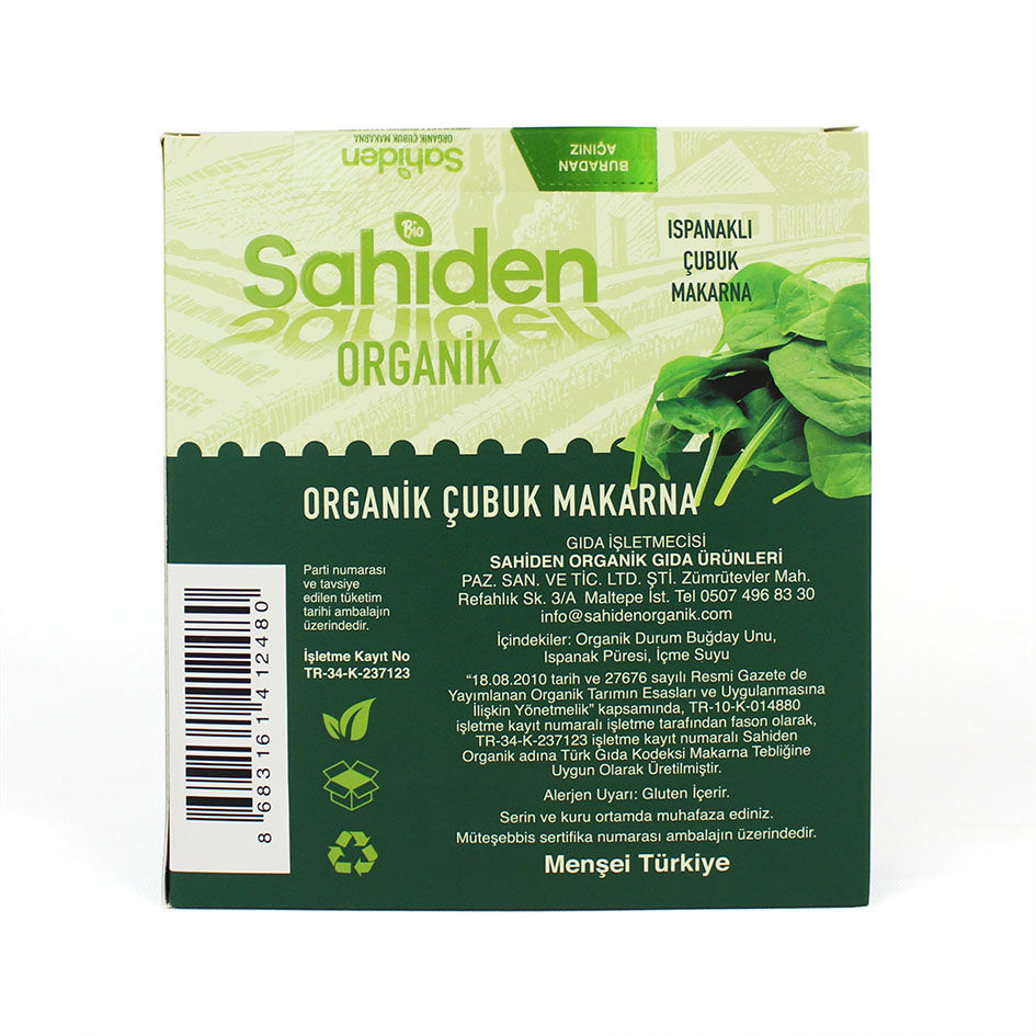 Küçük resim: organik çubuk makarna