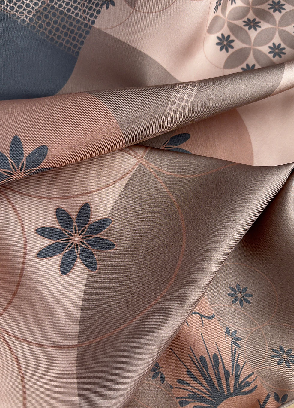 Thumbnail: flower of life silk stole pastel beige tones