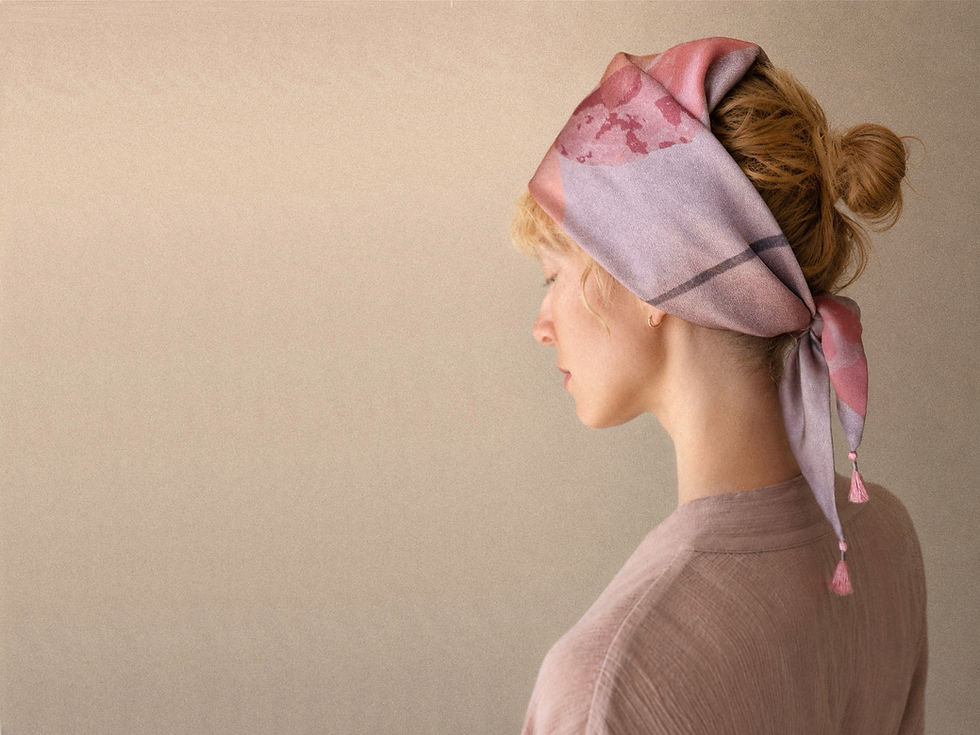 Qeiwa vintage silk scarf