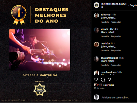 Início das Votações para os "Melhores do Ano" de Bauru: Vote em Rafael!