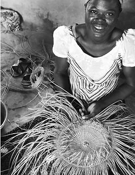 lady making hat