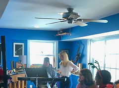 JAM musicians rehearsing