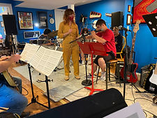 JAM musicians rehearsing