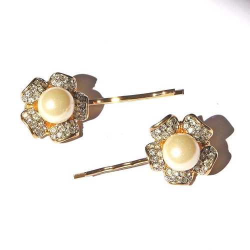 Gold Diamante Hair Pins Frock Goddess