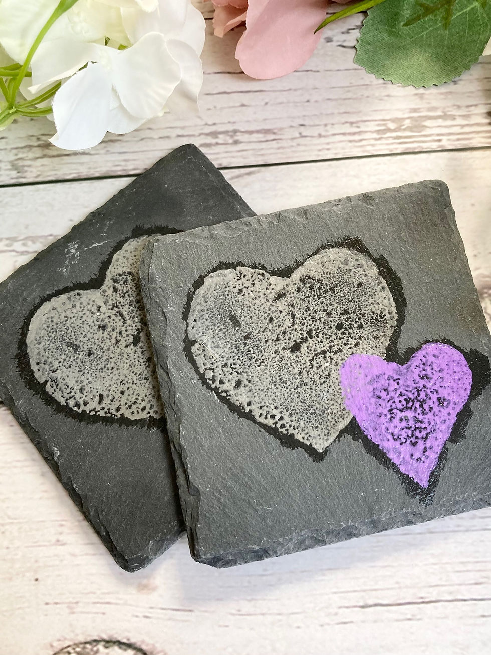 Thumbnail: Hand Painted Slate Coaster