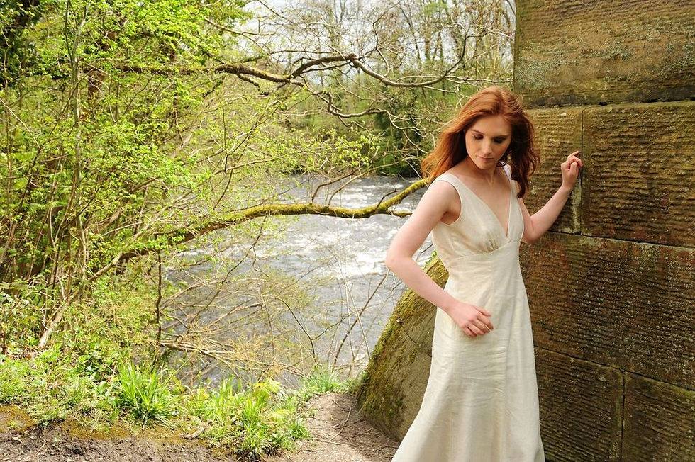 Thumbnail: Long Gold Wedding, Prom, or Special Occasion  Dress