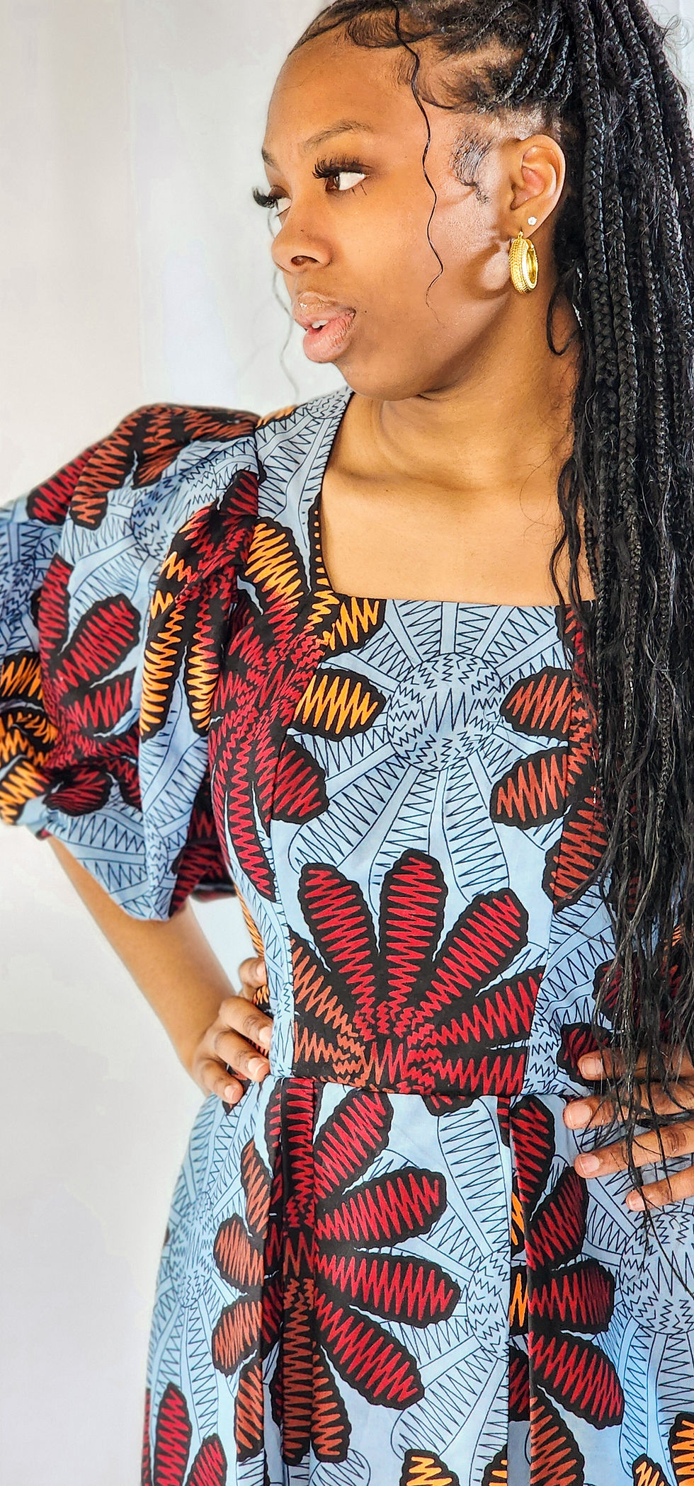 Thumbnail: Ankara Corset Dress