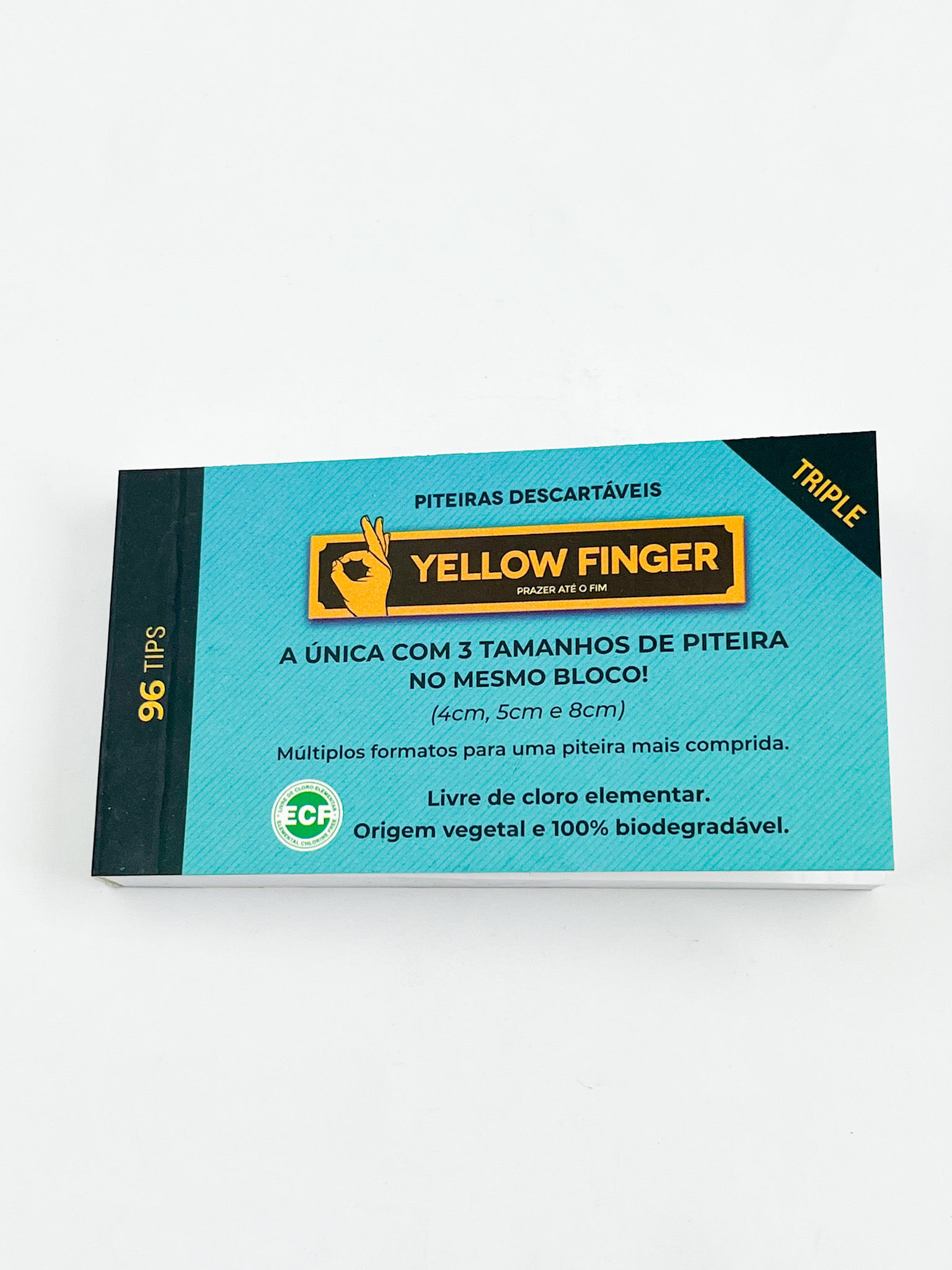 Piteira Yellow Finger Triple Cotton - Azul
