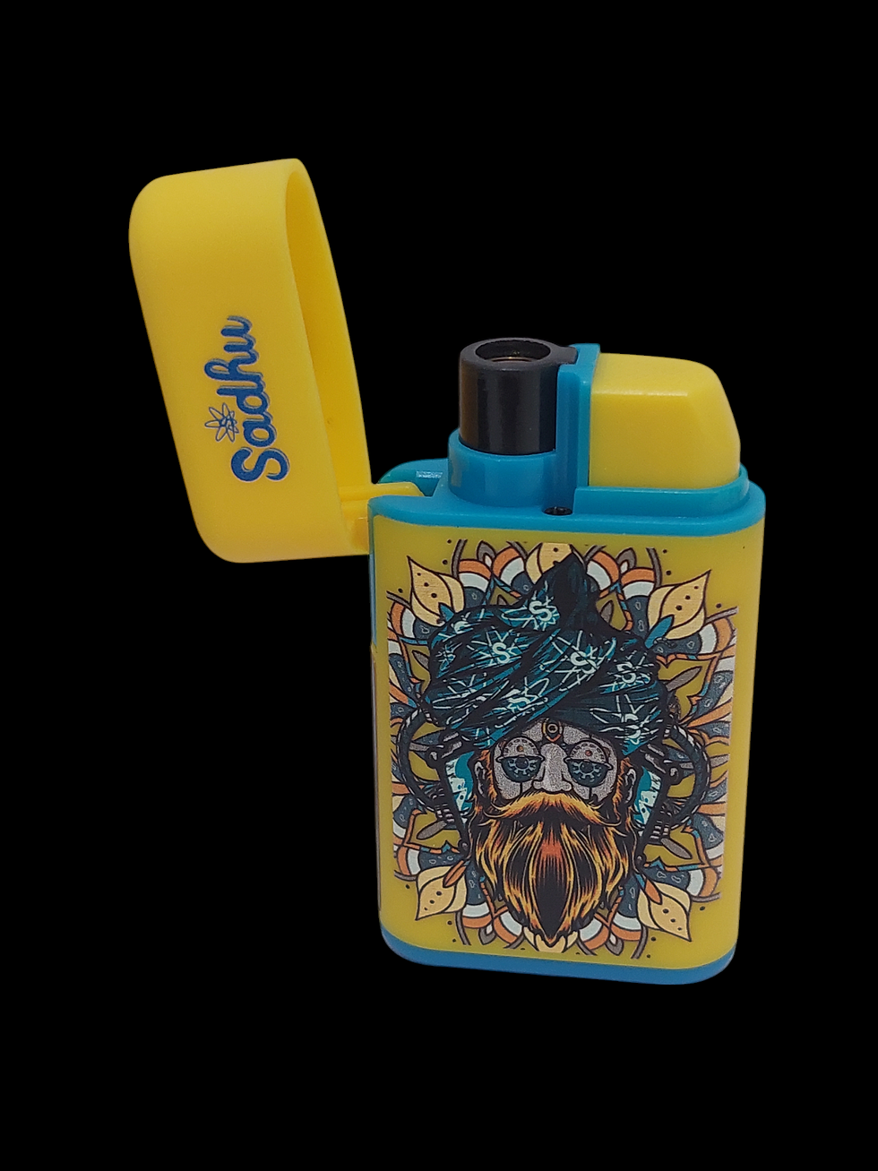 Miniatura: Isqueiro Maçarico Colecionável Sadhu - Multiplanet I / Amarelo e Azul