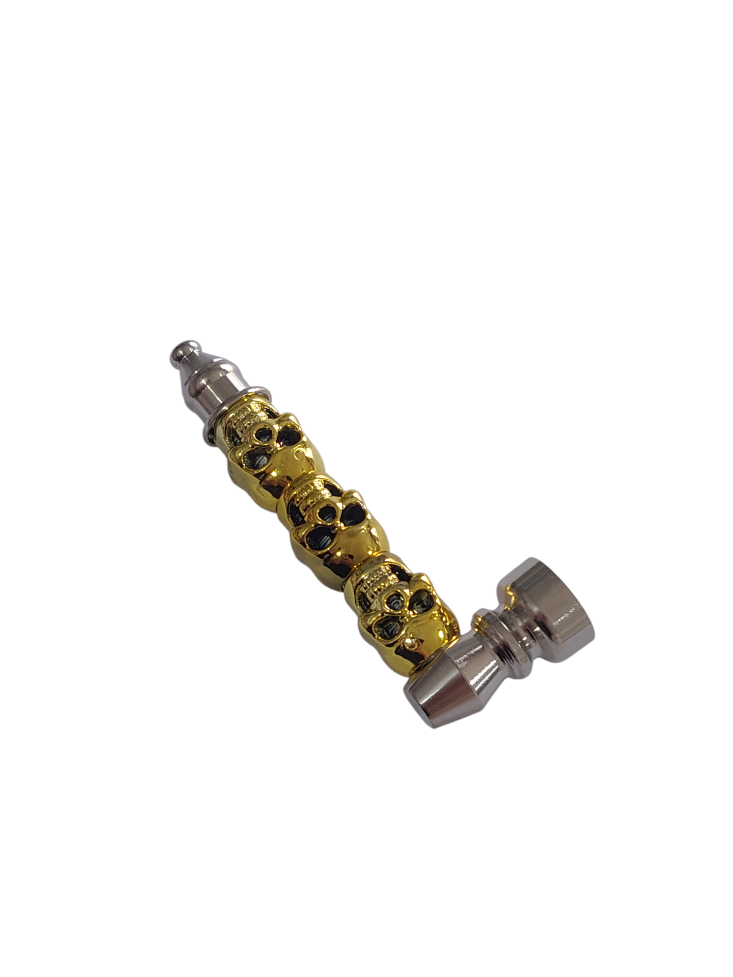 Pipe Metal Caveira Amarela Com Telinha
