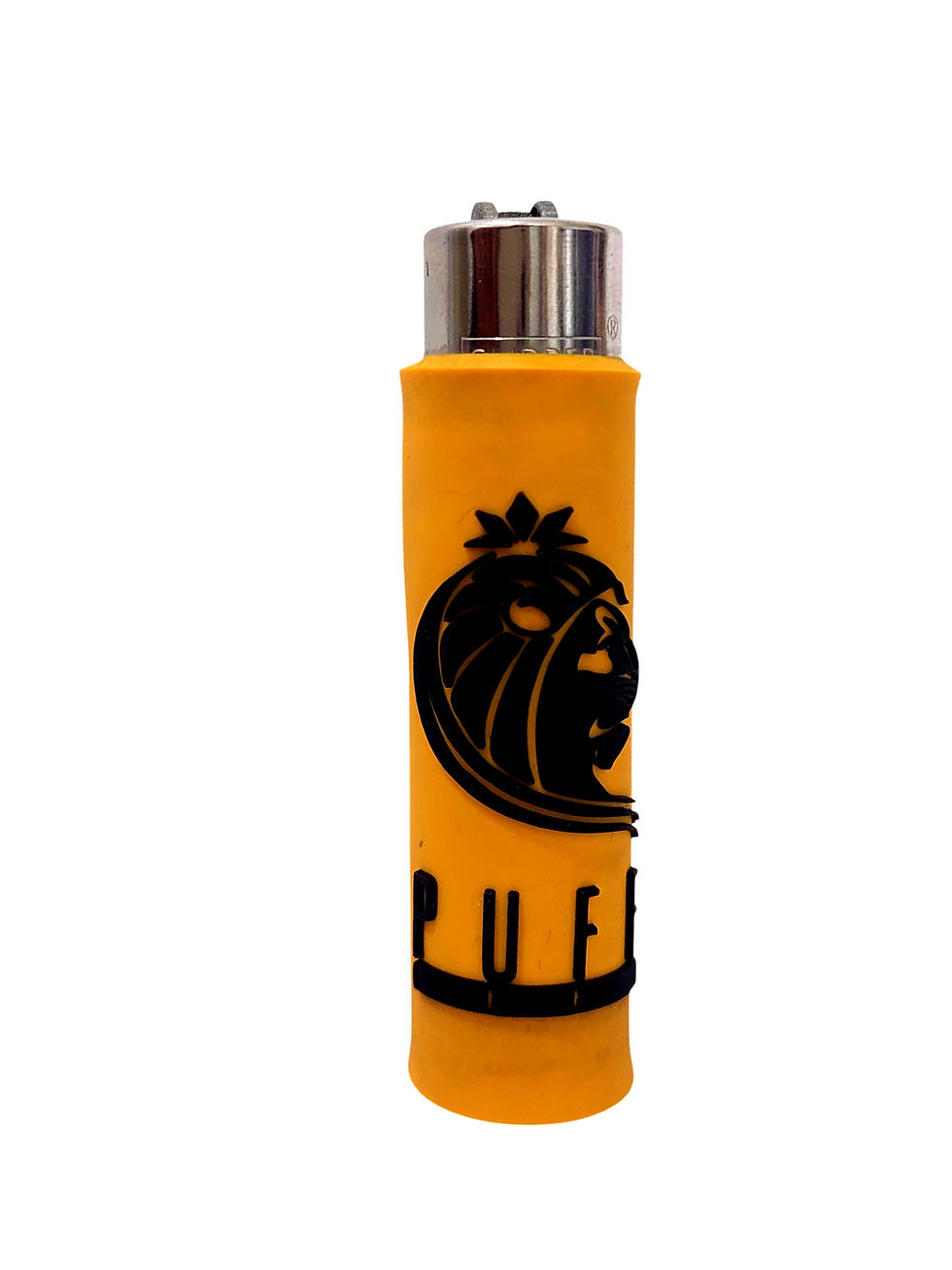 Miniatura: Isqueiro Clipper Puff Emborrachado Leão - Amarelo