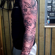 custom family and memorial sleeve