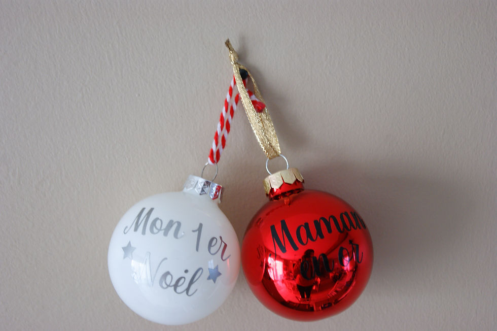 Miniature : Boules de noël personnalisées