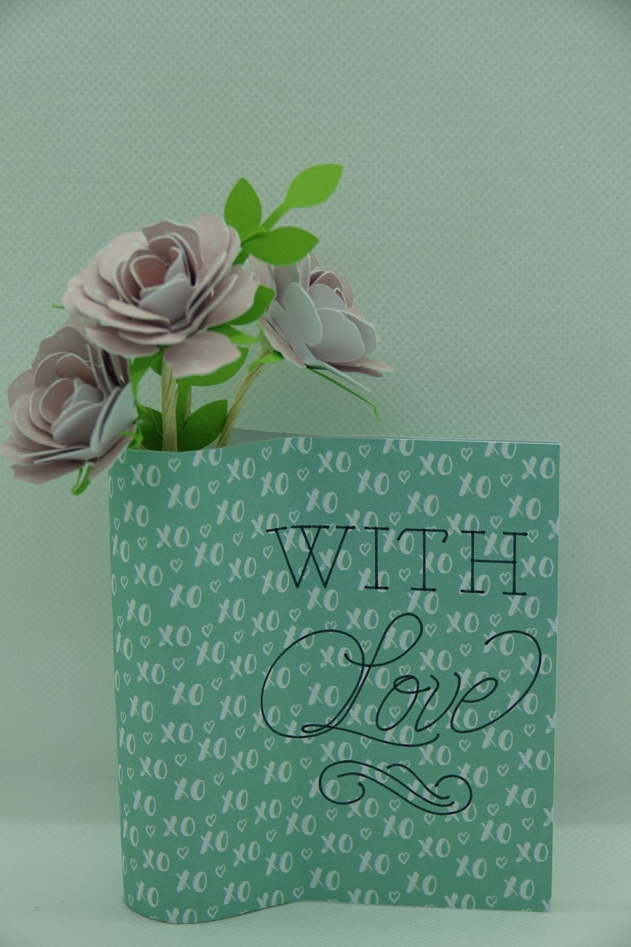 Miniature : Soliflore et ses 3 fleurs en papier