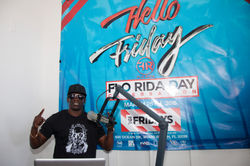 DJ at Flo Rida Day in Miami Beach - TGI Fridays
