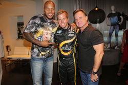 Flo Rida, Blake Koch, Mark Koch at Flo Rida's VMA Gifting Suite
