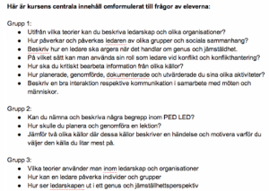 Centralt innehåll till frågor