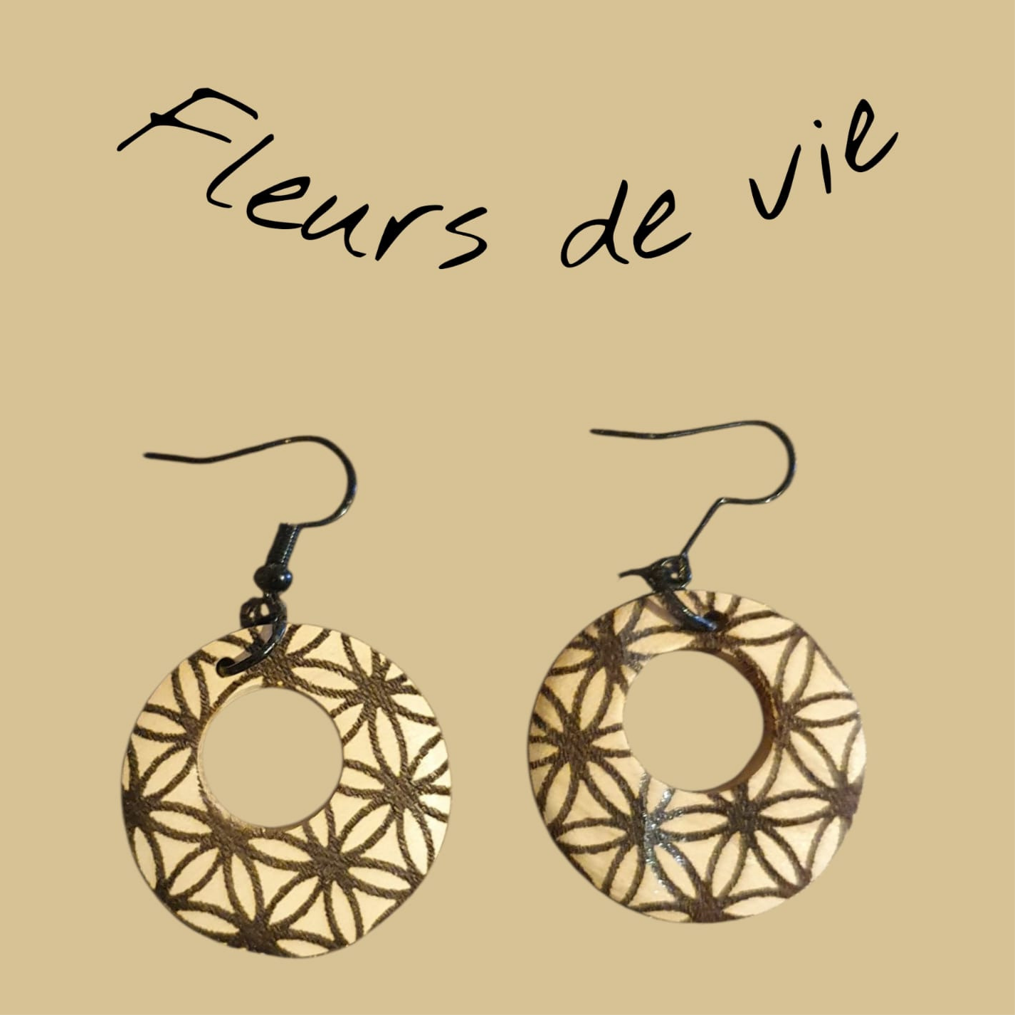 Boucles d'oeilles "Fleurs de vie"
