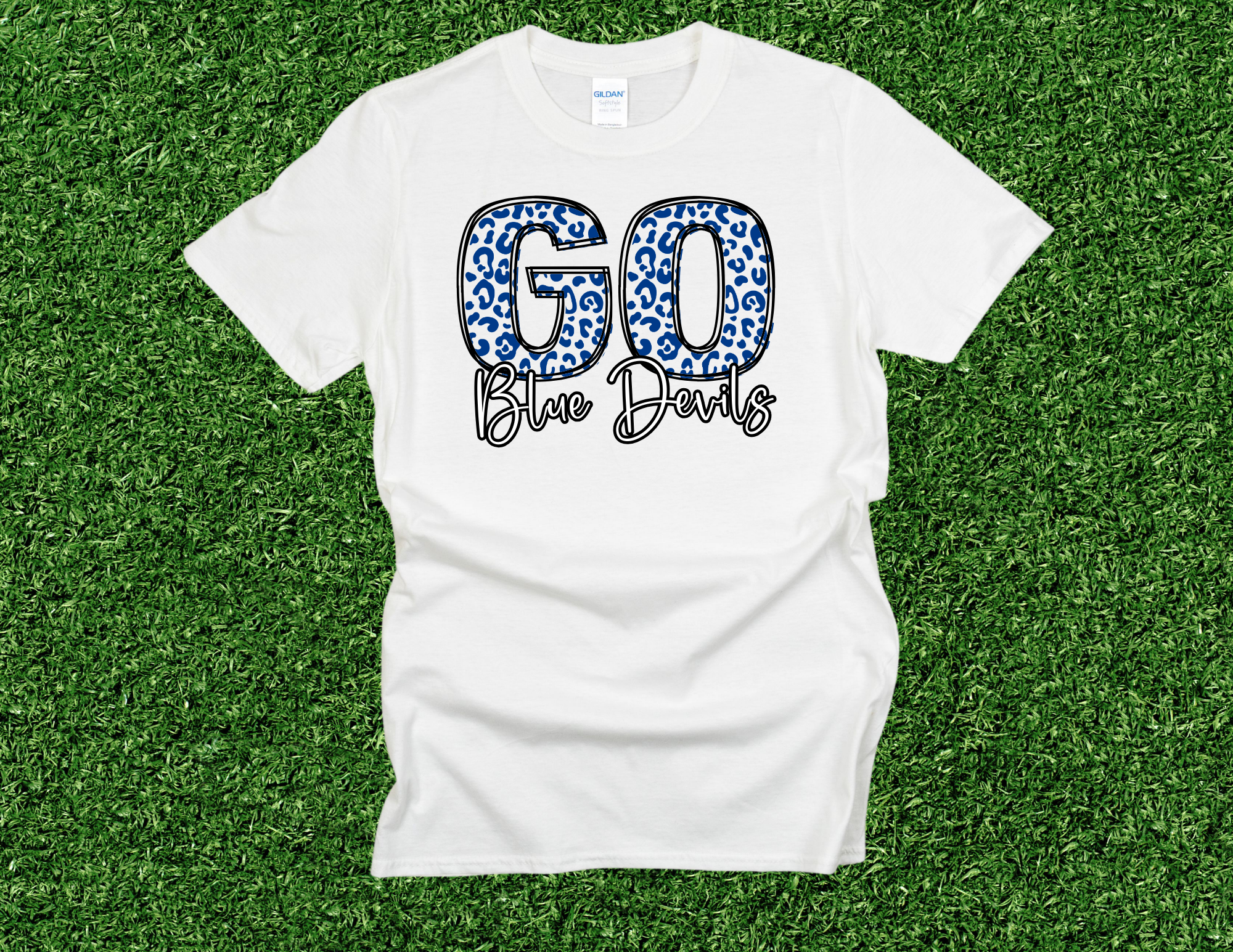 Go Blue Devils - Blue Leopard