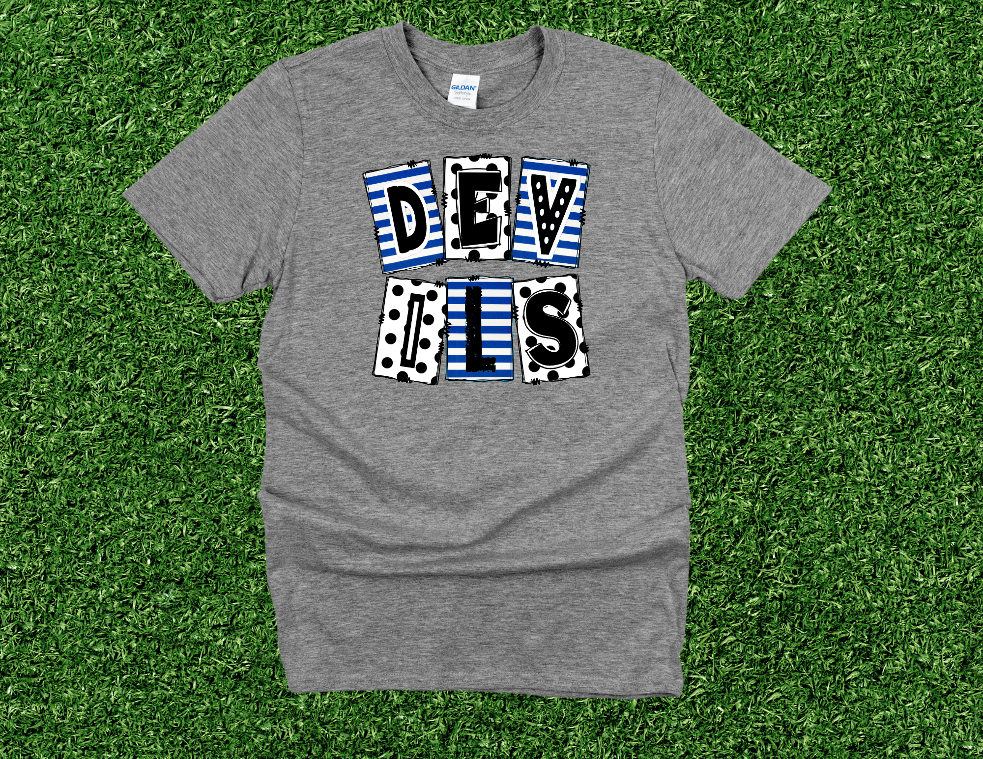 Devils Square Patterned